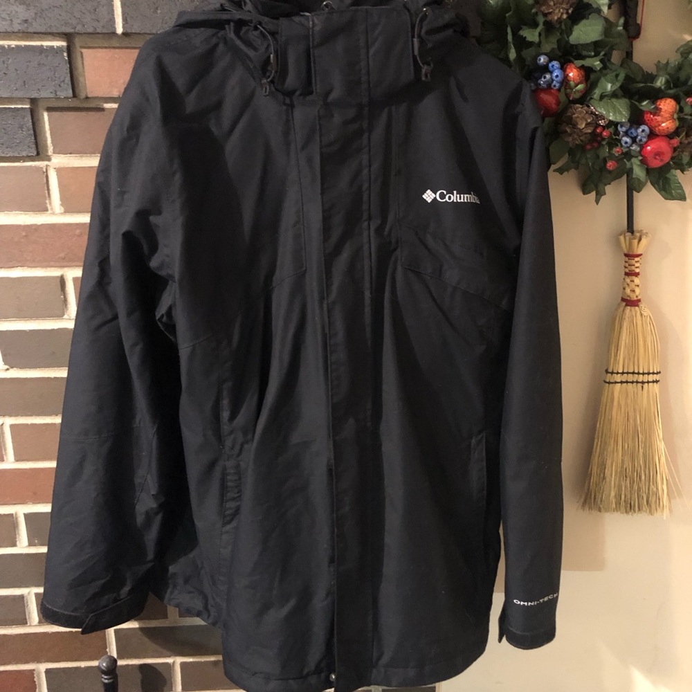 Columbia Black Hooded Jacket